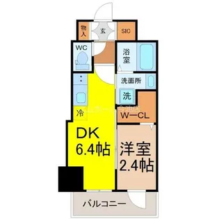 エステムコート名古屋葵【10階】の間取り