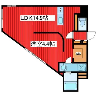 レブニーズ ザ・レジデンス 月寒中央【2階】の間取り