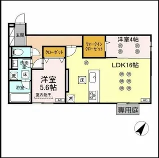 メゾンシュシュ【1階】の間取り