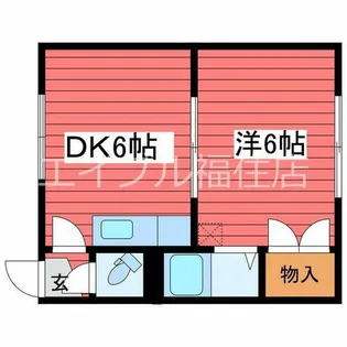 プログレスビル【2階】の間取り