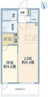 ウェルスクエア万代東【2階】の間取り