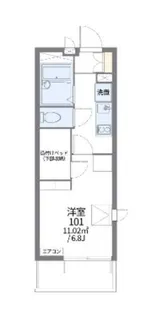 レオパレス壬生ミヤビ【2階】の間取り
