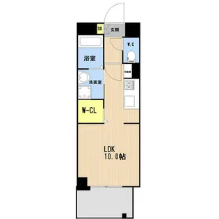 LIBTH博多駅南Ⅷ【7階】の間取り