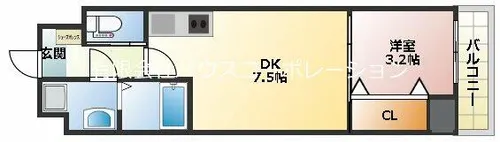 ヌー武庫川駅前【9階】の間取り