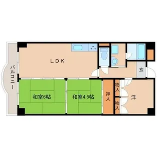 マンションピア【2階】の間取り