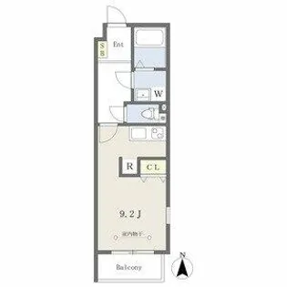 ルシエル東海通サウス【2階】の間取り