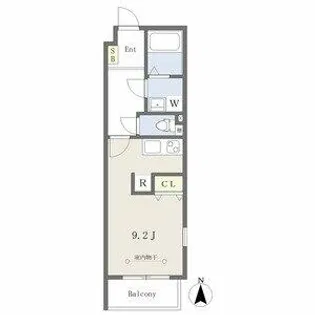 ルシエル東海通サウス【2階】の間取り