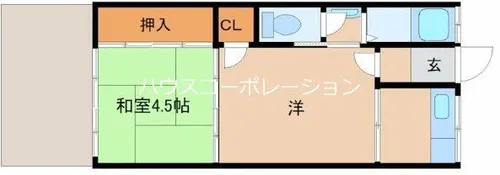 リバーサイド宮本【2階】の間取り