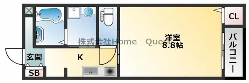 アムール八尾本町【3階】の間取り