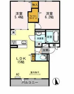 ルボ マノアール【1階】の間取り