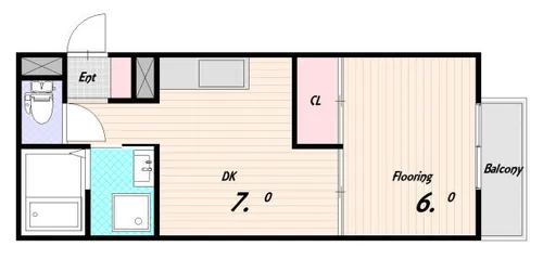 カルム須磨【2階】の間取り