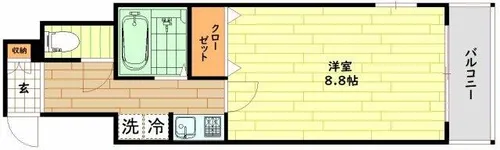 大阪府守口市京阪本通1丁目【マンション】の間取り