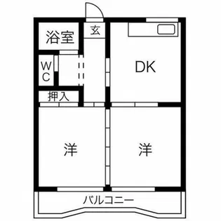 コーポむつみⅠ【103号室】の間取り