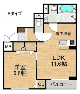 コンパル・りんくう【1階】の間取り