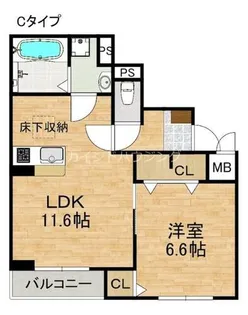 コンパル・りんくう【1階】の間取り