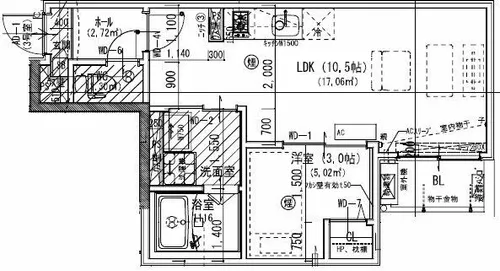 Jack harutaⅠ【3階】の間取り