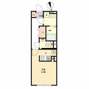LUORE城西【3階】の間取り