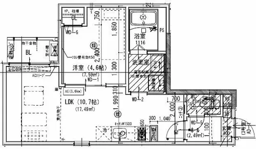 Jack ichibanⅠ【3階】の間取り
