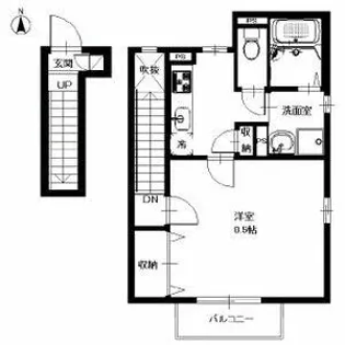 プチ・アルジャンⅡ【2階】の間取り