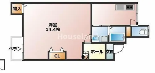 カサ・デ かのだ【1階】の間取り