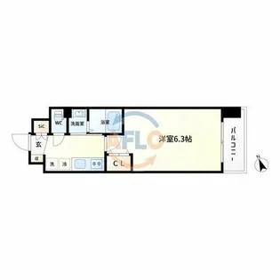 Luxe住吉公園【12階】の間取り
