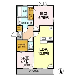 プリエ・ファブール【2階】の間取り