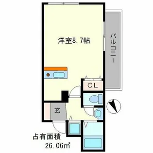 プレサンス京大東【3階】の間取り