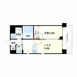 第26関根マンション【11階】の間取り