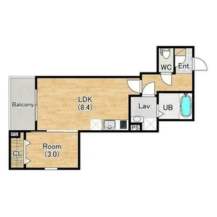 (仮称)ジーメゾン名古屋小田井リュソー【201号室】の間取り