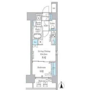 ヒヴィ・カーサ名駅西【3階】の間取り