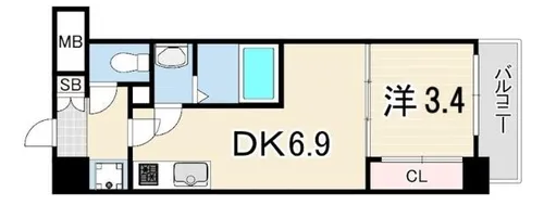 SDグランツ神戸ランドマーク【3階】の間取り