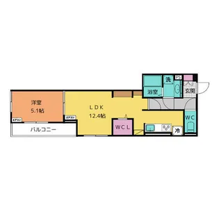 セレスティア熱田【203号室】の間取り