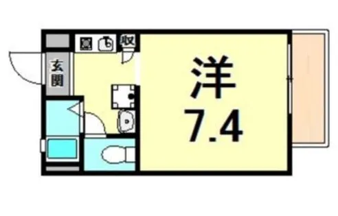 クラシス甲子園【2階】の間取り