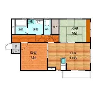ライフマンション【1階】の間取り