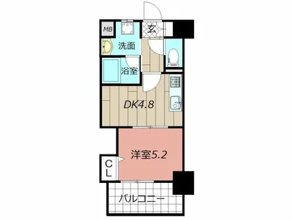 THE SQUARE Platinum Residence【5階】の間取り