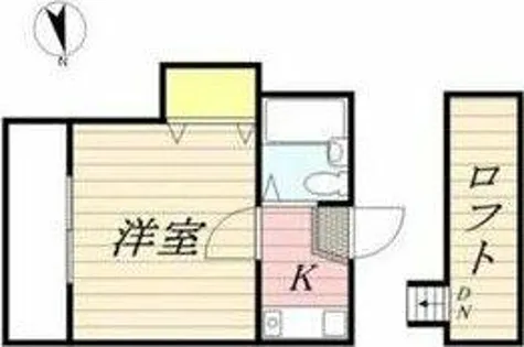 パレス六名【1階】の間取り