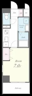 ワイエスビル【703号室】の間取り