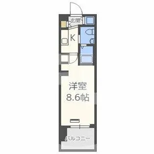 エステムプラザ梅田・中崎町Ⅲツインマークスノースレジデンス【3階】の間取り