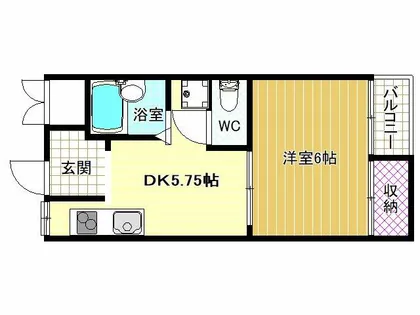 善積ハイツ【106号室】の間取り