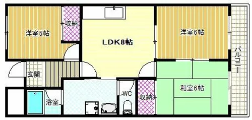 グレースコート青葉丘【1階】の間取り