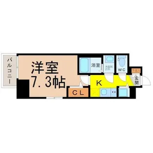 エスリード上前津セレーノ【15階】の間取り