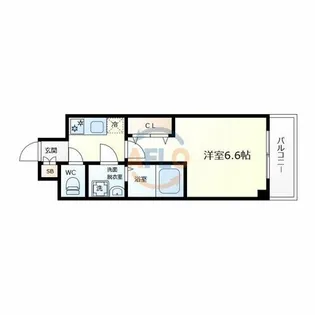 RaysProduct西住之江adamU【4階】の間取り