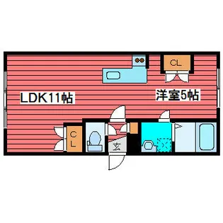 リベルタ福住【3階】の間取り