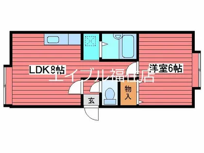 ラポール福住【1階】の間取り