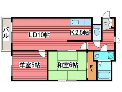 ジョイパレスA【4階】の間取り