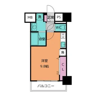 スカイコート松原【603号室】の間取り