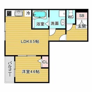 メゾンみけ【3階】の間取り