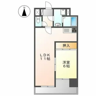 アーク上前津ビル【6階】の間取り