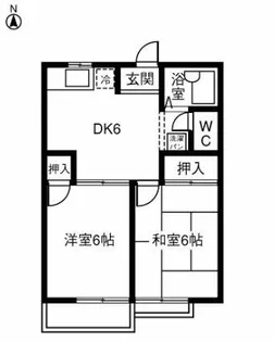 メゾンスピカA【204号室】の間取り