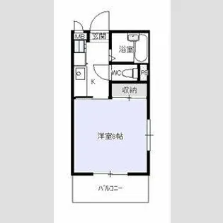 ヒロタハイツ【1階】の間取り